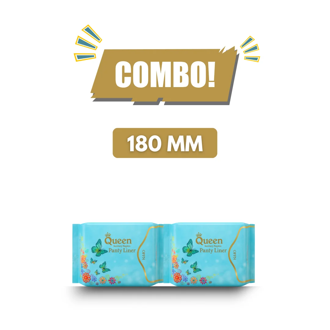 Queen 180 MM Panty Liner - 2 Pack Combo